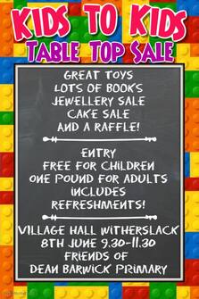 table top sale